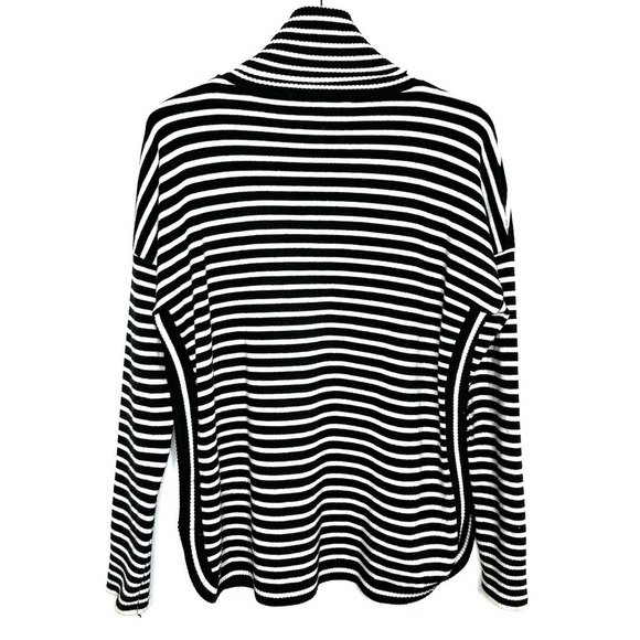 French Connection (Nordstrom) Striped Turtleneck Tunic Sweater - Picture 3 of 4